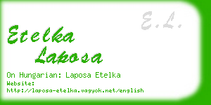 etelka laposa business card